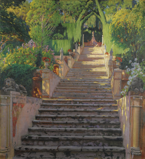 Santiago Rusiñol (1861-1931)The Old Stairs, Raixa (Pedres Velles)