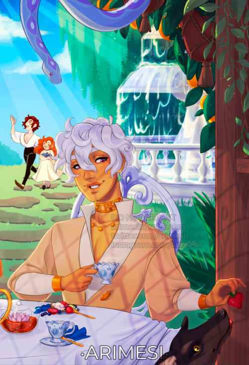 Illustration I Made For @dinzineback In May! A Lil Get-together At The Palace Garden!\( ` )/