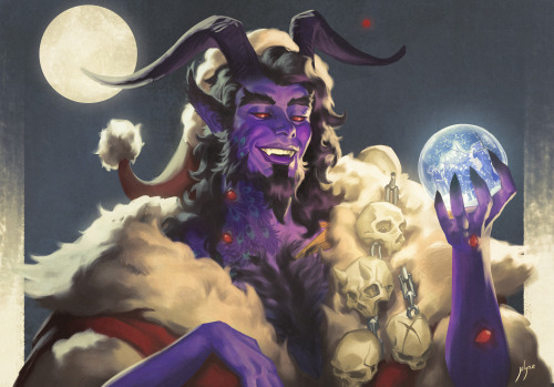 Krampus Lucien I did for this year&rsquo;s Critical Role holiday gallery