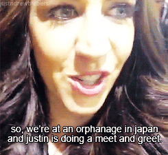  pattiemallette: In Japan and JB just randomly decided to show up at an orphanage
