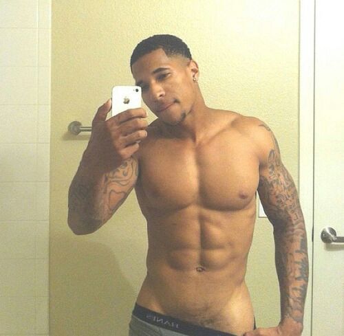 adirtylilsecretsstuff:  dominicanblackboy:  A sexy gorgeous eye catching moment with gorgeous tatted hunk Derek Tramel and his forever loving yummy dick!😍#yal don’t see him chilling wit my dude Steven Beck!😉😍  Patiently waiting for y'all to