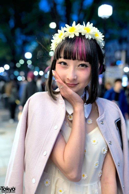 RinRin Doll in Harajuku w/ Flower Crown, LilLilly Flower Dress &amp; Heart Handbag [x]
