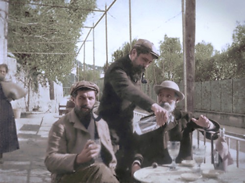 kinky-beards: painters-in-color:  Pierre-Auguste Renoir and friends, c.1900. Renoir, Louis Valtat et