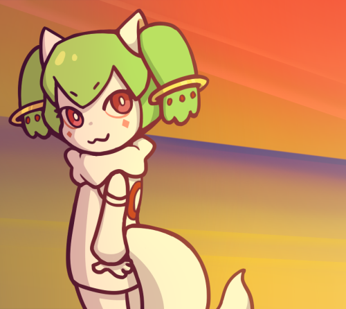 For Day 8 of drawing World Flipper characters in cosplay, I drew Folus as Kyubey from Puella Magi Ma