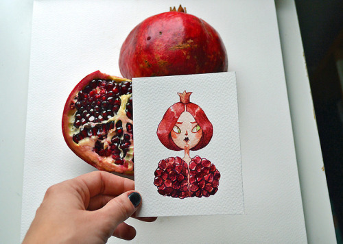 cocoabuttabrown: escapekit:  Fruit as Characters  London-based illustrator Marija Tiurina recent per