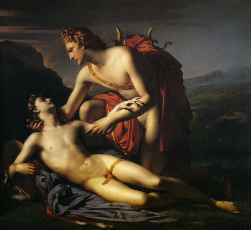 vcrfl: Claude-Marie Dubufe: Apollo and Cyparissus, 1821.