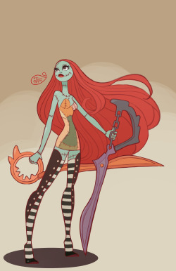 jmadorran:  Nightmare Before Christmas - Sally Yes I did giver her scissor blades! I believe if there was any character besides the characters from Kill la Kill that could carry scissor blades it would be Sally. Just my opinion ;) 