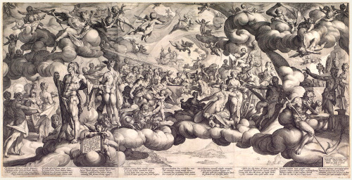 Hendrick Goltzius (1558-1617) (after Bartholomeus Spranger)  , ‘The Feast of the Gods at the M