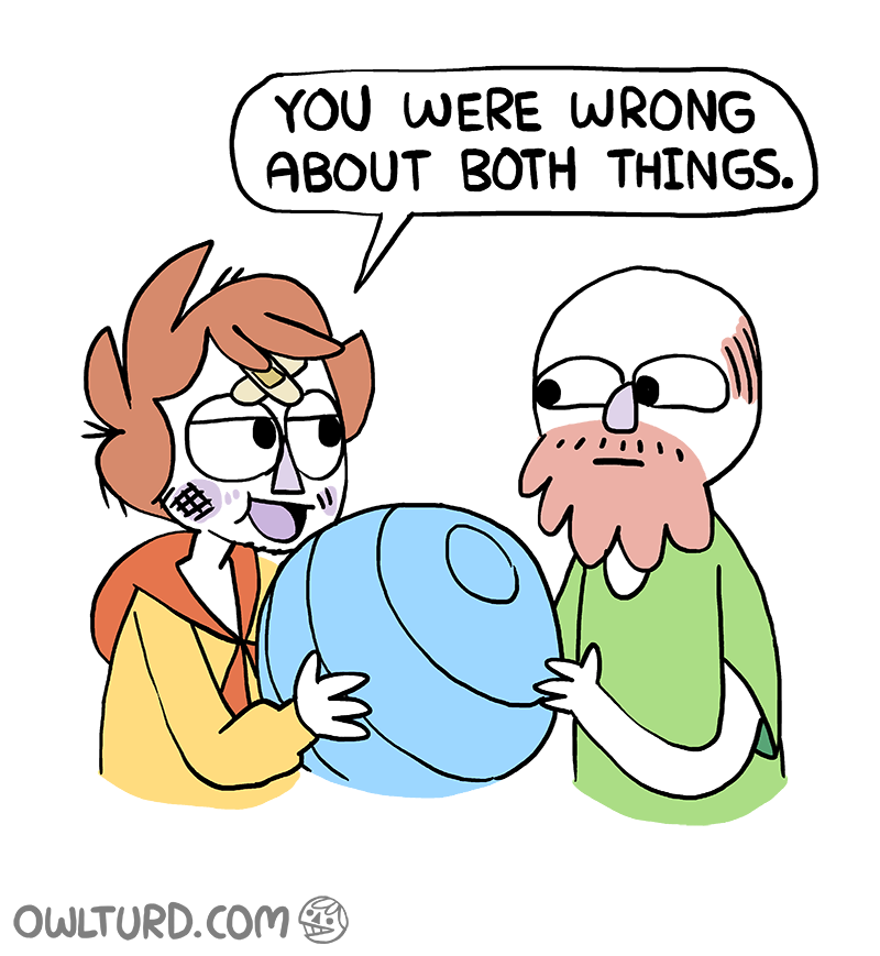 owlturdcomix:  These balls are exhausting. image / twitter / facebook / patreon 