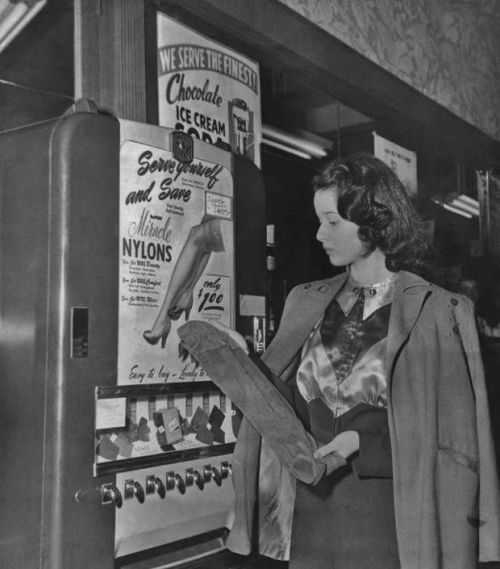 Modern gals. Running repairs.C 1940s - 1950sSource: Various - Internet