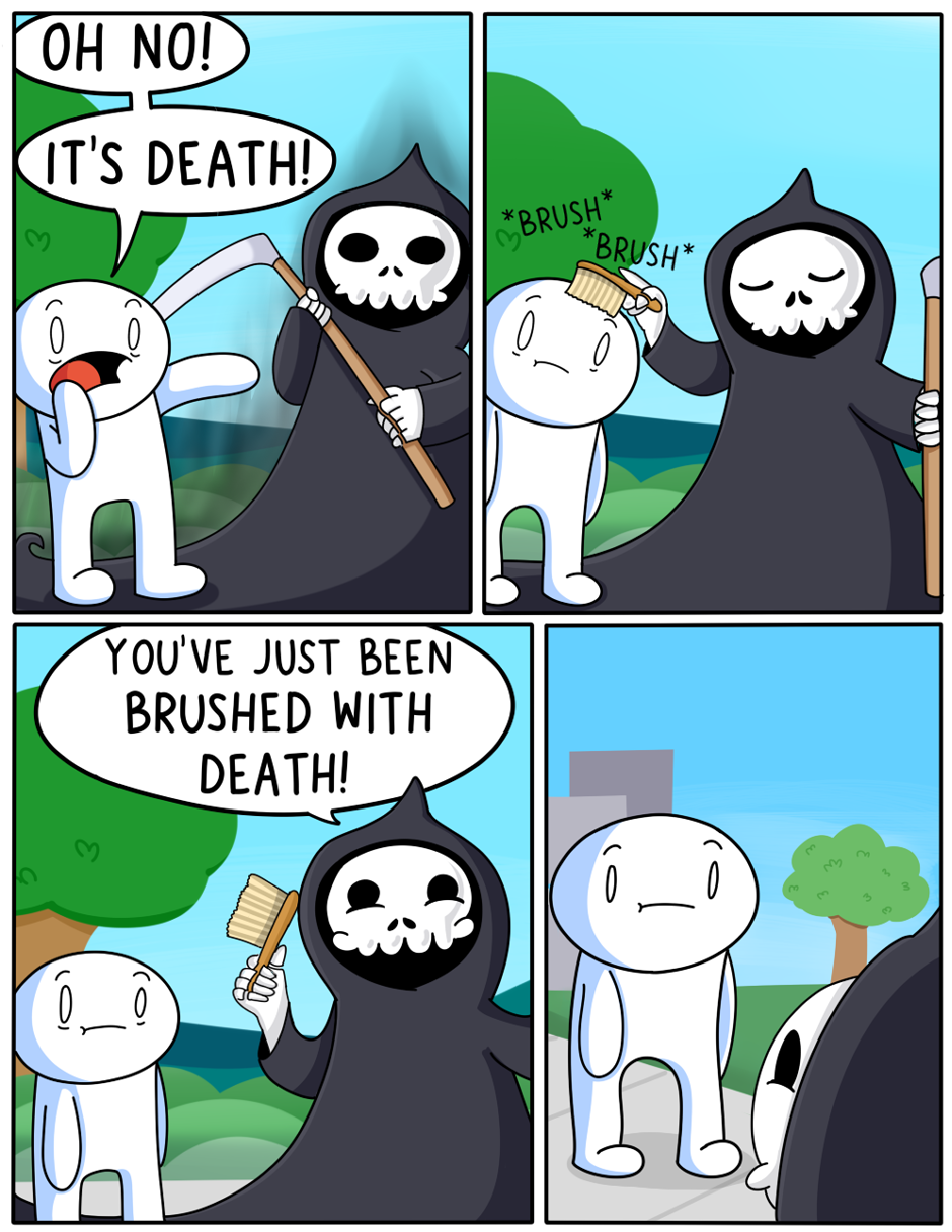 theodd1sout:  That was a killer joke. Patreon Image Facebook  Twitter 