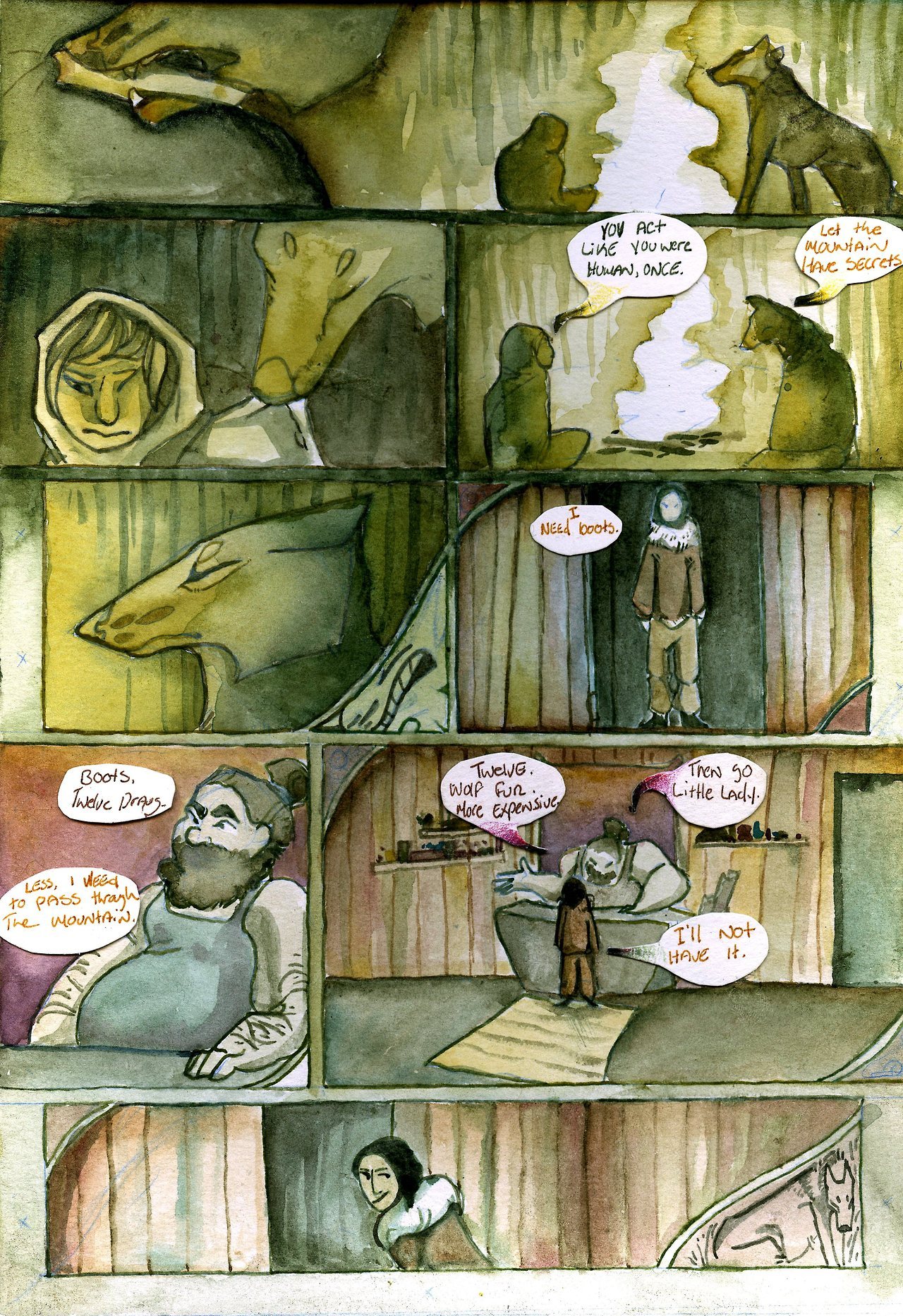 palletiquette:  Długi chłód is based off of a dream I had in 2012 about a wolf,