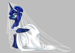 purpuraimperial: Princess Luna in bridal