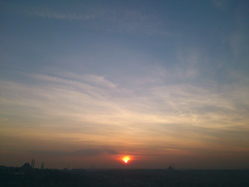 XXX Sunset in Istanbul. photo