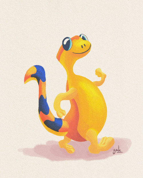 gecko (oc)diseño de personaje a partir de una forma orgánica y empleada como patrónforma utilizada: 