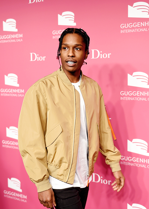 celebritiesofcolor:  ASAP Rocky attends the 2015 Guggenheim International Gala Pre-Party