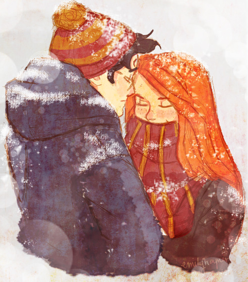 hpfangal: emmilinne:Harry and Ginny in snooooooow :) OMG this is so lovely!!!