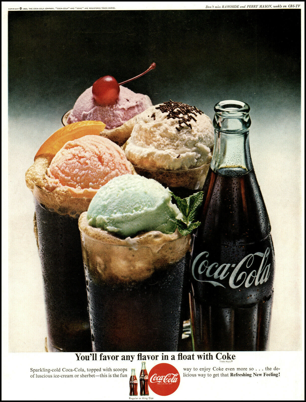 Coca Cola Ice Cream Float Advertisement Via The Groovy Archives