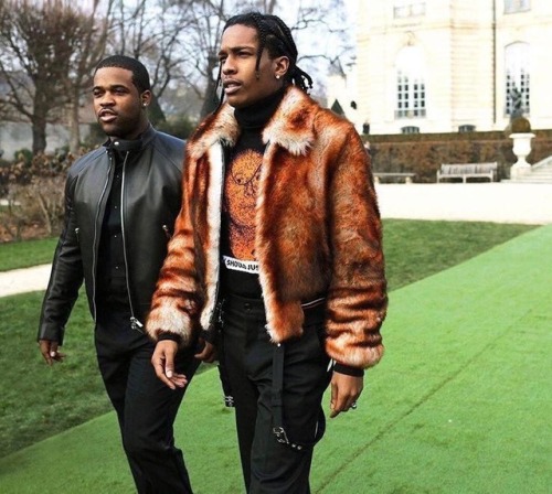 A$AP Ferg and Rocky at Christian Dior’s Spring/Summer 2017 haute couture show.