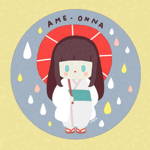  #JLMyōkaioftheday : Ame-onna, or “rain woman”. ☔️ If you see a lady with pale skin, gho