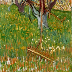Orchard in Bloom (detail) by Vincent van