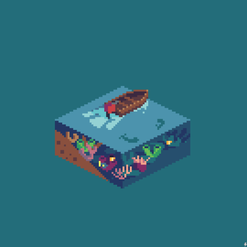 octobit #7: Plantlots of thriving plantlife under the sea in this reef!