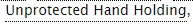 ao3tags: Unprotected Hand Holding  Link