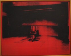 munnskol:  Andy Warhol  Electric Chair (Red) 1964 