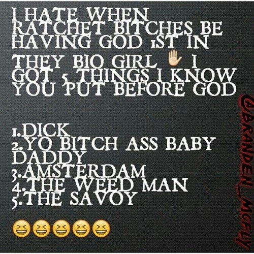 This is a #rp from my homegirl and I thought it was so funny cuz I know some of these types of chick