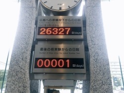 frenchfrostpudding:  sadadoki:  sixpenceee: Clock in Hiroshima yesterday (9/4/2017). (Source) this scares me  wow…. 