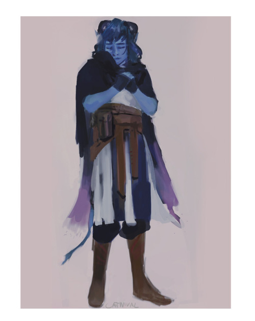 dndbutch:catnival:15 minute sketch of Jester, with a little change in the palette color[id: an illus