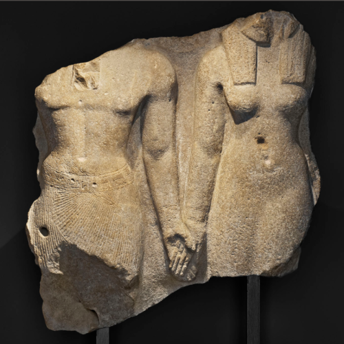 marmarinos:Egyptian colossal of Ramesses II and the goddess Sekhmet, dating to 1279-1213 BCE. Quartz