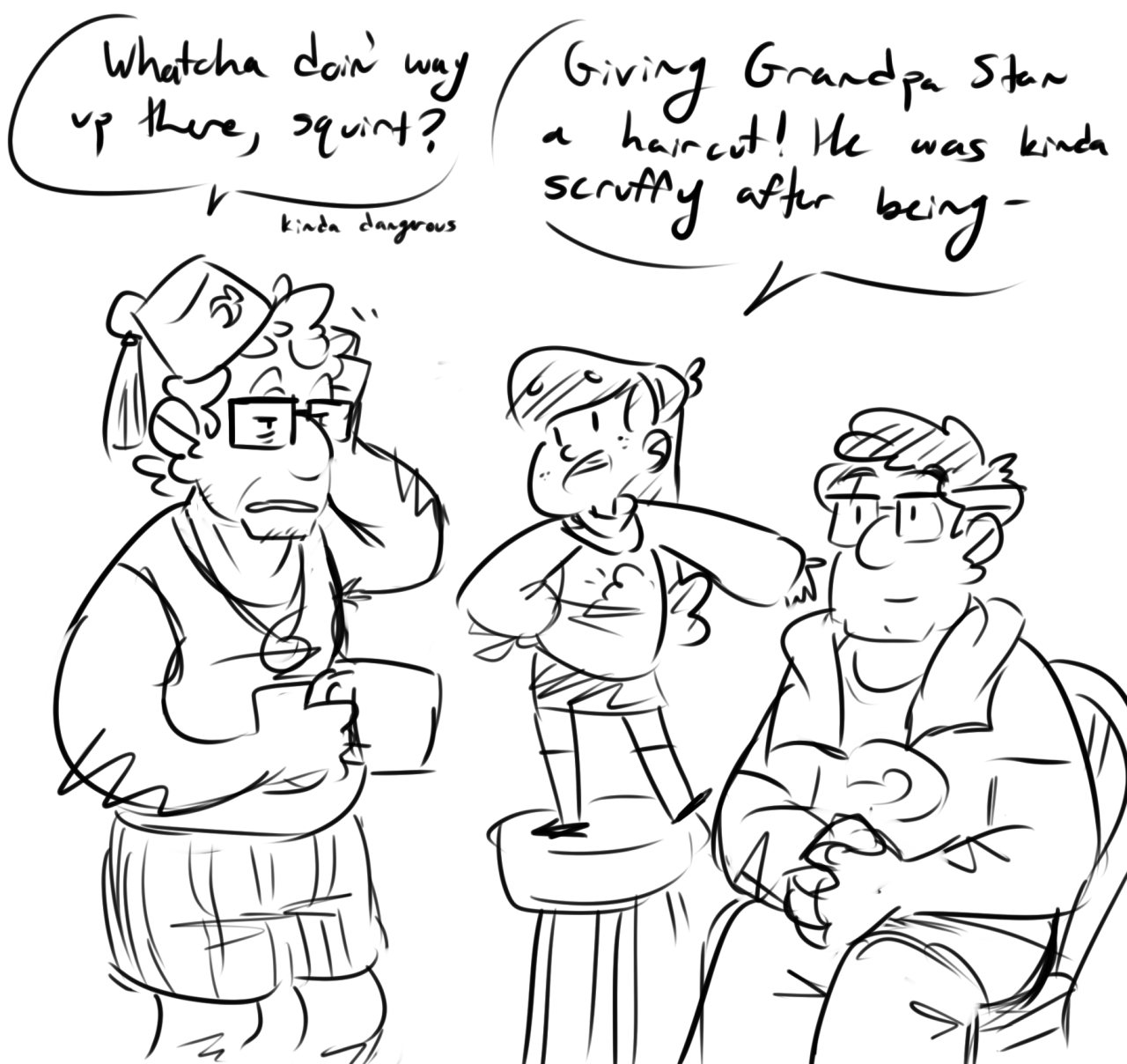 beccadrawsstuff:I changed it from Stan to Mabel but you get the idea