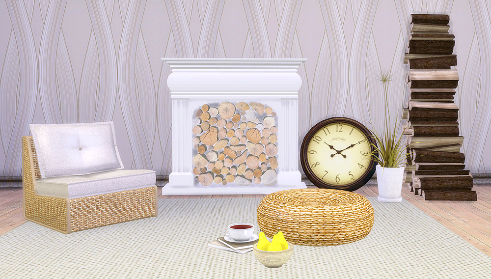 N-a-n-u conversions TS2-TS4
9 converted objects:
• Lami wicker chair
• Lami Piro armchair
• Botja deco fireplace
• Clio pears
• Nabu Clock
• Lami Grass
• Nabu teacup
• Latia Wood pile
• Latia wallpaper
Credit: N-a-n-u TSR
Download