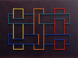 spacecamp1:  Richard Anuszkiewicz, Translumina - Midnight II, 1994-2012, Acrylic on wood