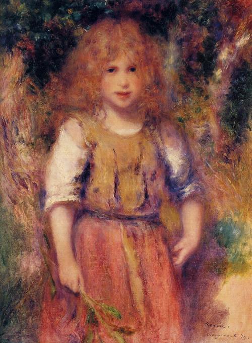 Gypsy Girl, 1879, Pierre-Auguste RenoirMedium: oil,canvas