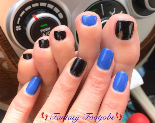 fantasyfootjobs: Sneak peek of my new mani/pedi