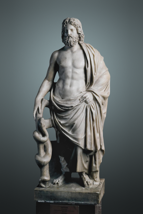 greekromangods: Asclepius Roman; 1st–2nd centuries BC Ancient Rome Marble The State Hermitage 
