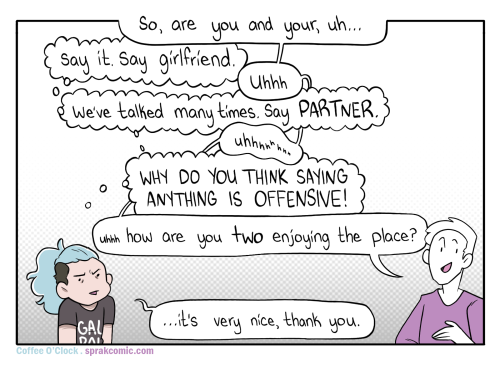 A panel from an old comic I like! :P Sometimes folks talk to me and I can see the oh-no-are-they-roo