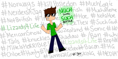 Fanart for a good friend of mine ReptileMedias. Go check him out on youtube ^-^ much love &lt;3