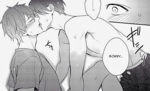 yaoi-manga-reader-all-the-way:  manga-yaoi-all-the-way:  Omyglob. >////< this is an Ore x Makoto so the senpai in unknown. The top sure knows how to treat Mako baby like a princess. Hereee Yup still in my folders. xD *why you reblog my posts?!*