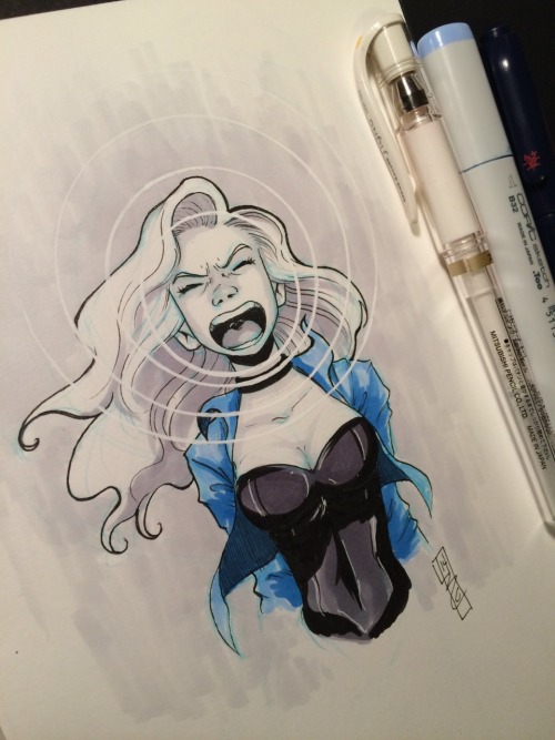 tressinabowling:Warm-up sketch of Black Canary!