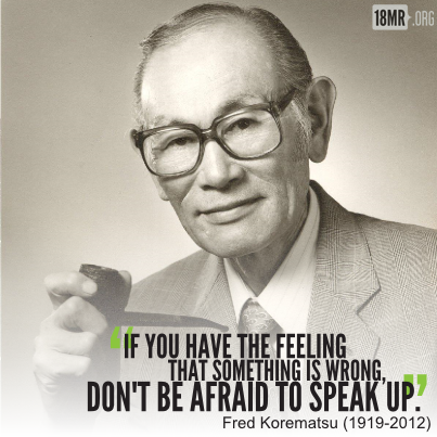 Happy Korematsu Day! Today we honor the legacy of Fred Korematsu, the young Japanese American who to