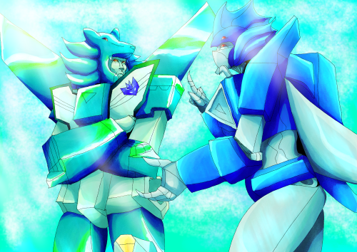 arcanamagnus:rare tf pair day jan 2021: cyan (though this ended up… too green lol) a redraw o