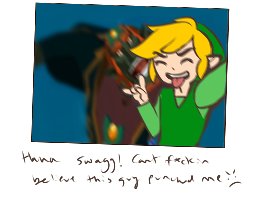 hogglette:  apparently you can take selfies in wind waker U. can’t wait i kept losing my shit drawing the swift sail one 