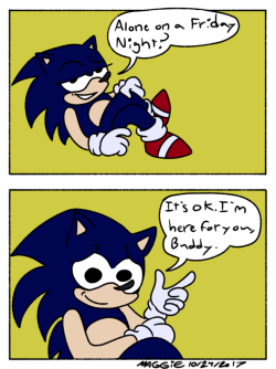 candygarnet:  mushroom-cookie-bears: Wholesome Sonic last chance to post home alone on a friday night meme for 2017 