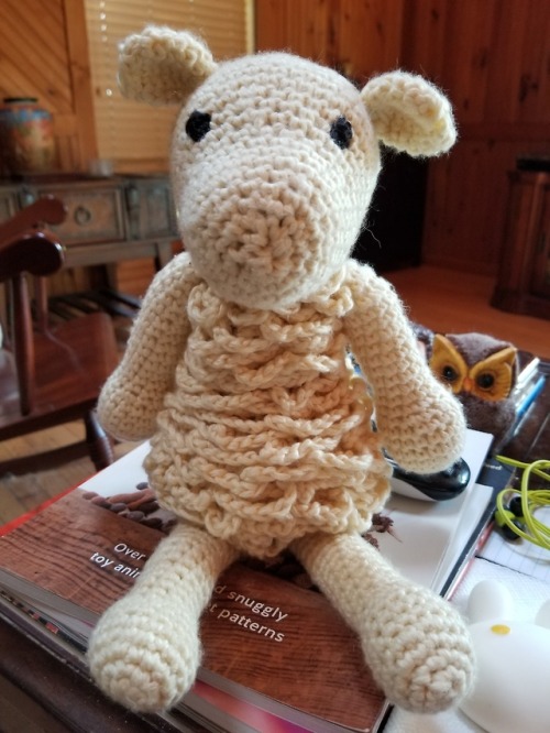 Here is a little sheep I just finished crocheting, I’ve decided to name him Cecil! He turned out rat