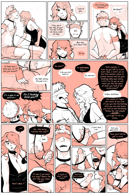 slipshine:  Enjoy this 5-page preview of yet another debuting series, Neapolitan by Tamyra! In this new bi-monthly comic, the starring couple will try new things in the bedroom, starting with a little bondage… If you want to read the rest and keep up