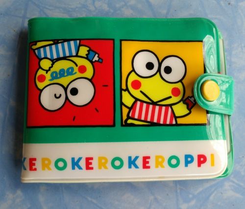 rainbowpollypocket: 1993 Sanrio Keroppi Vinyl Wallet