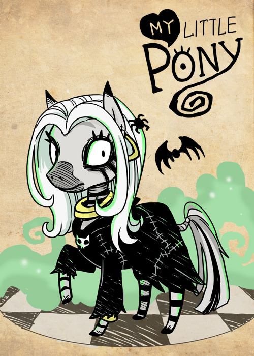 Tim burton style MLP~2.
